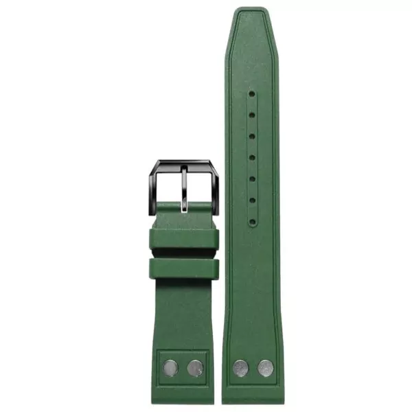 Rubber_Strap_for_IWC_Pilot_Top_Gear_Portugeiser_26 Green Rubber Strap Band for IWC Big Pilot Portofino - 3 sizes