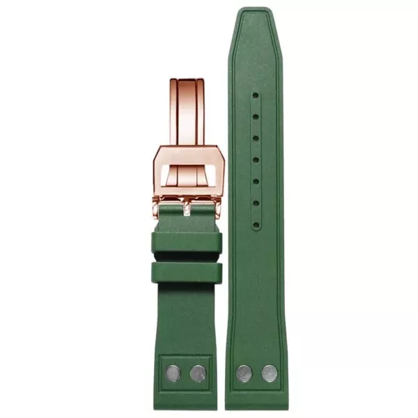 Rubber_Strap_for_IWC_Pilot_Top_Gear_Portugeiser_5 Green Rubber Strap Band for IWC Big Pilot Portofino - 3 sizes