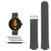 Rubber_Strap_for_Louis_Vuitton_Tambour_14 Gray Rubber Strap for Louis Vuitton Tambour 21x12mm