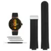 Rubber_Strap_for_Louis_Vuitton_Tambour_15 Black Rubber Strap for Louis Vuitton Tambour 21x12mm