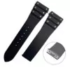 Rubber_Straps_for_New_Santos_Quick-release_with_screws-1 Black Rubber Strap Band with Screws for New Santos Cartier Quick Switch