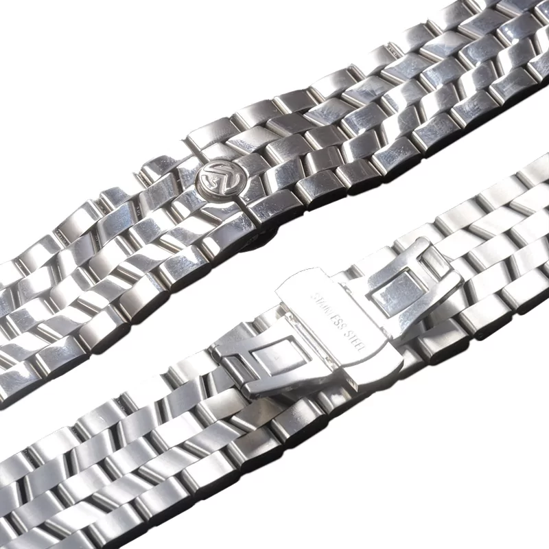 Silver Strap Bracelet for Franck Muller Casablanca in Stainless Steel - 22mm - Image 3
