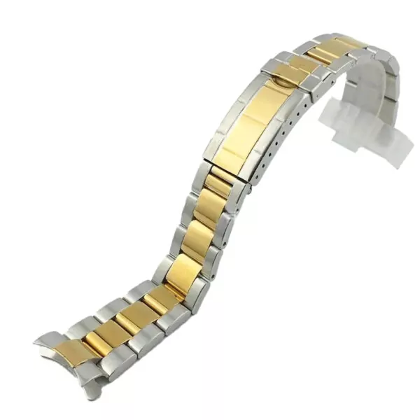 Steel_Strap_Bracelet_for_Rolex_Submariner_Vintage_ Silver & Gold Stainless Steel Strap for Vintage Rolex Submariner, GMT