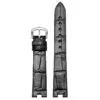 Strap_Bracelet_for_Cartier_Ballon_Blanc_In_Genuine_Crocodile_12 Black Genuine Crocodile Leather Strap for Cartier Ballon Blanc - 16mm