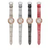 Strap_Bracelet_for_Cartier_Ballon_Blanc_In_Genuine_Crocodile_2 Red Genuine Crocodile Leather Strap for Cartier Ballon Blanc - 16mm
