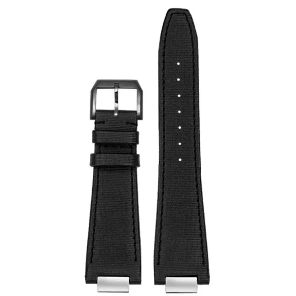 Strap_Bracelet_for_IWC_Ingenieur_In_nylon_with_endlink_14 Black Nylon Strap Bracelet for IWC Ingenieur - 24x13.5mm