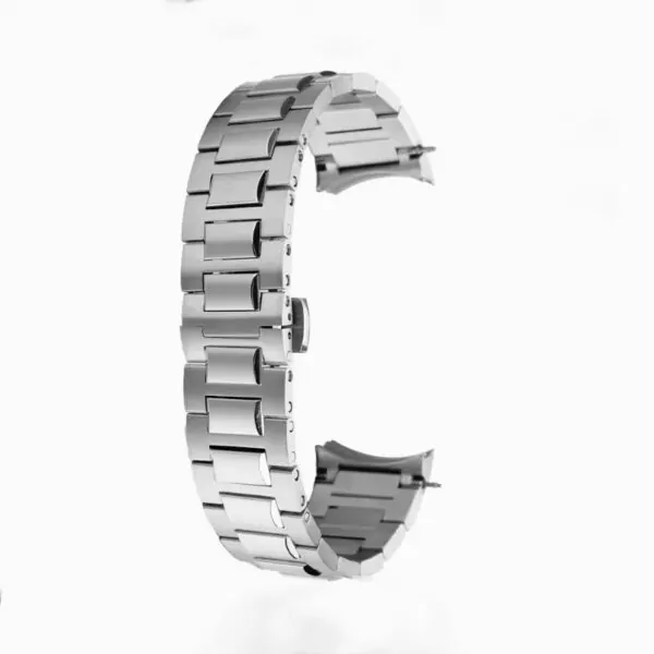 Strap_Bracelet_for_IWC_Portugieser_In_Steel_5 Silver Strap Bracelet for IWC Portugieser in Stainless Steel 20mm