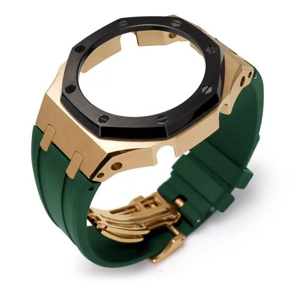 Style 11_en-3-modification-accessoires-de-ga-2100_variants-8 Gold Case & Rubber Strap Casio G-Stock GA-2100, 2110 Conversion Kit Royal Oak