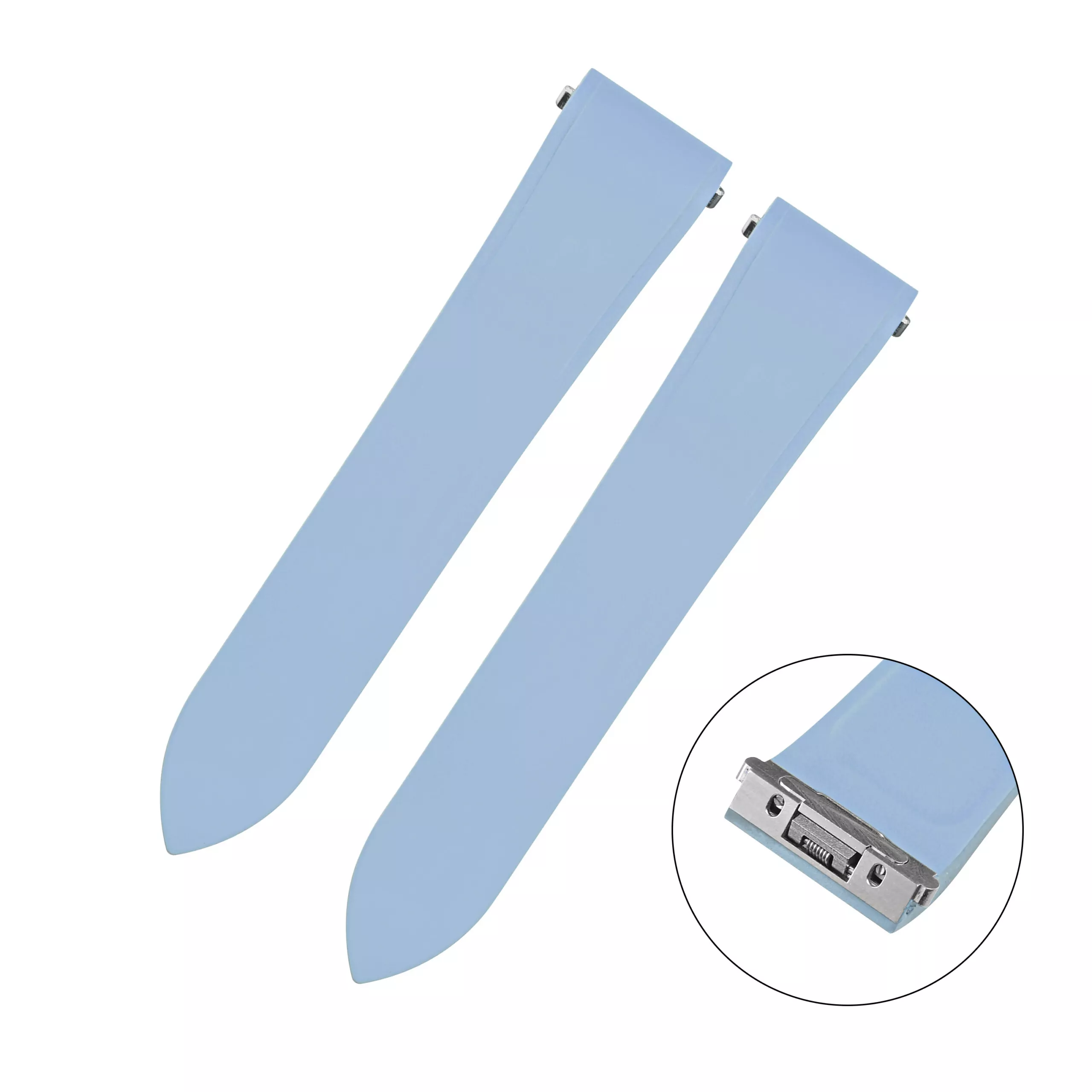 Tiffany-Blue-Rubber-Strap-for-New-Santos-Cartier-Quick-release_2 Miami Blue Rubber Strap Band for New Santos Cartier Quick Switch