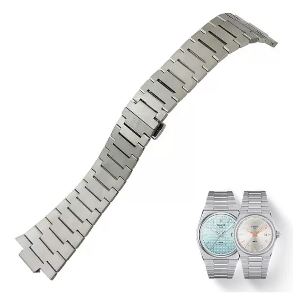 Watch_straps_for_ Tissot_Prx_in_Stainless_Steel_with_quick_release_17 Quick Release Strap Bracelet for Tissot 1853 PRX in Stainless Steel
