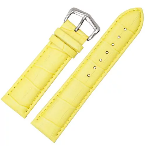 Yellow_peiyi-bracelet-de-montre-en-cuir-de-ve_variants-4 Yellow Leather Strap for Cartier Tank in Crocodile Grain – 7 Sizes