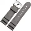 Bande-de-montre-24mm-26mm-NOUVEAUX-HOMMES-TOP-GRADE-Noir-Imperm-able-L-eau-de-Roche-1 Grey Rubber Strap for Officine Panerai Luminor Marina Submersible