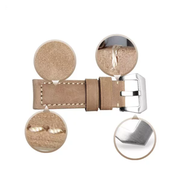 HTB1JCEYdXkoBKNjSZFkq6z4tFXaS Beige Strap Bracelet for Panerai Luminor, Marina, Submersible...