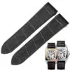 s-l1600-29 Black Alligator Grain Leather for Cartier Santos M/XL