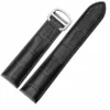 CASP1X-2 Black Alligator Grain Leather Strap Bracelet for Cartier Tank - 8 Sizes