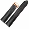 CASP1X-1 Black Alligator Grain Leather Strap Bracelet for Cartier Tank - 8 Sizes