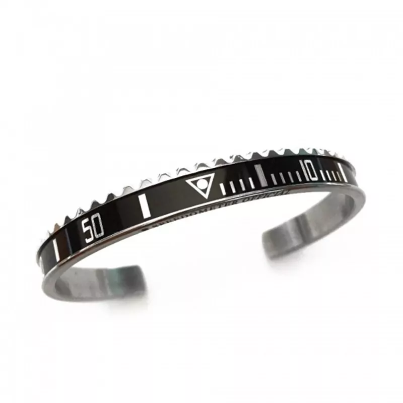 2_HTB1JhITi.QIL1JjSZFhq6yDZFXa9 Black Bezel Look Bracelet, Bangle Submariner Stainless Steel
