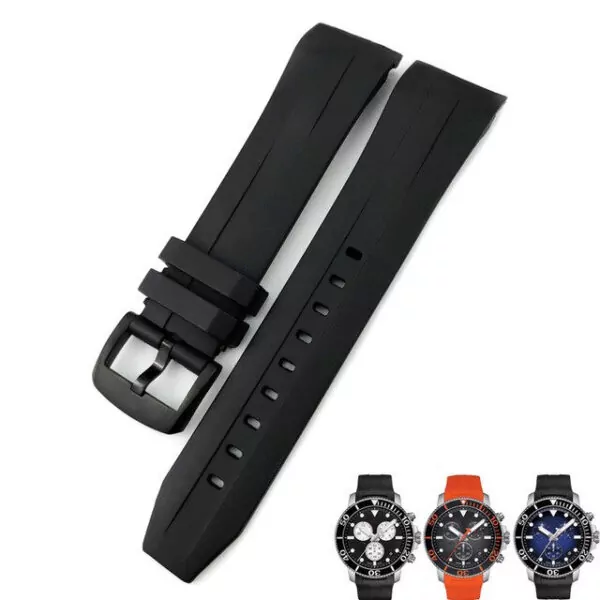 black black_racelet-de-montre-en-caoutchouc-et-sili_variants-1 Black Strap Bracelet for Tissot Seastar T120 Series in Rubber - 21,22mm
