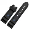 Blue & Black Rubber for Panerai Black & Blue Rubber Strap for Officine Panerai Luminor Marina Submersible