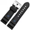 Bande-de-montre-24mm-26mm-NOUVEAUX-HOMMES-TOP-GRADE-Noir-Imperm-able-L-eau-de-Roche-3 copy copy 2 Black & Blue Rubber Strap for Officine Panerai Luminor Marina Submersible