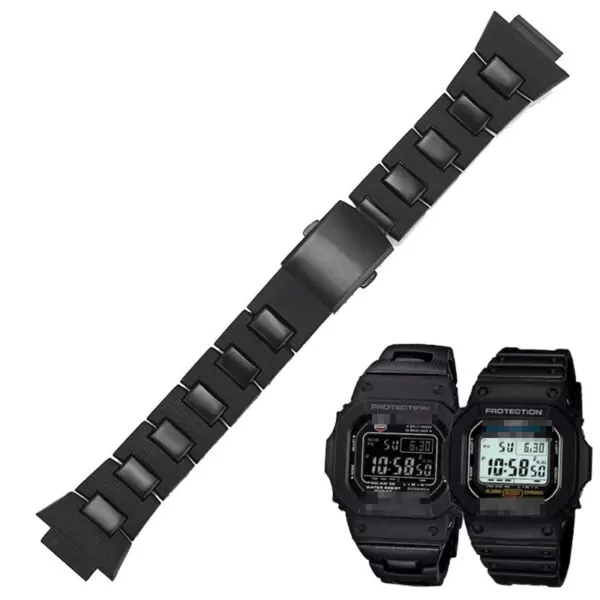 oow-bracelet-de-montre-pour-casio-g-sho_main-0 Black Bracelet Casio DW Series & GW-M5610 16mm In Rubber & Steel