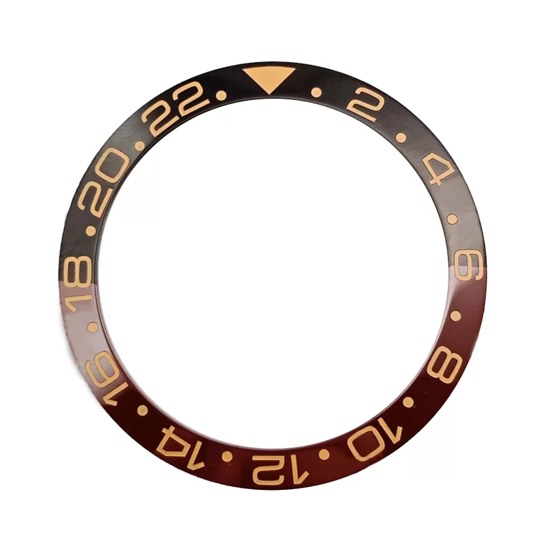 38mm-en-c-ramique-lunette-sp-cial-jaune-num-ros-montre-ins-rer-fit-automatique-mouvement-1 Black & Brown Insert Bezel Root Beer for Rolex Submariner, GMT II Ceramic 38mm