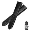CASL1X-7 Black Calf Leather Strap for Cartier Tank - 4 Sizes