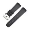 OPSR1K3_1 Black Curved Rubber Strap for Officine Panerai Luminor, Marina, Submersible