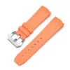 OPSR13K3_3 Orange Curved Rubber Strap for Officine Panerai Luminor, Marina, Submersible