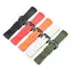 OPSRXK3_1 Green Curved Rubber Strap for Officine Panerai Luminor, Marina, Submersible