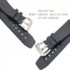 OPSRXKX_11 Black Curved Rubber Strap for Officine Panerai Luminor, Marina, Submersible