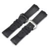 OPSRXKX_42 Black Curved Rubber Strap for Officine Panerai Luminor, Marina, Submersible