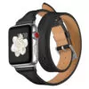 ouble-tour-pour-bracelet-de-montre-appl_main-2 Black Double Tour Slim Band Apple iWatch Hermes In Leather