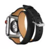 black_racelet-en-cuir-pour-bracelet-de-montre_variants-2 Black Double Tour Slim Band Apple iWatch Hermes In Leather