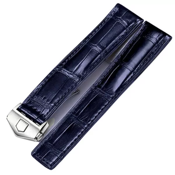 1_ZLIMSN-bracelet-en-cuir-Crocodile-personnalis-pour-TAG-Heuer-Autavia-CARRERA-bracelet-en-cuir Blue Genuine Crocodile for TAG Heuer Monaco, Carrera, Autavia, Aquaracer