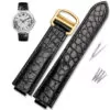 black gold_bracelet-crocodile-a-effet-convexe-cutan_variants-2 Black Leather Strap for Cartier Ballon in Caïman Crocodile – 4 Sizes