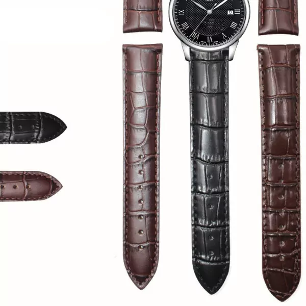 uir-de-veau-pour-tissot-le-locle-t-41-t-0_main-1 Black Leather Alligator/Crocodile Grain Strap for Tissot Le Locle, T41, 1853...