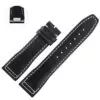 black-no buckle_bracelet-de-montre-en-cuir-de-veau-itali_variants-23 Black & White Quick-Release Strap Band For IWC Pilot, Portofino, Portugeiser in Genuine Calf Leather - 20, 21mm