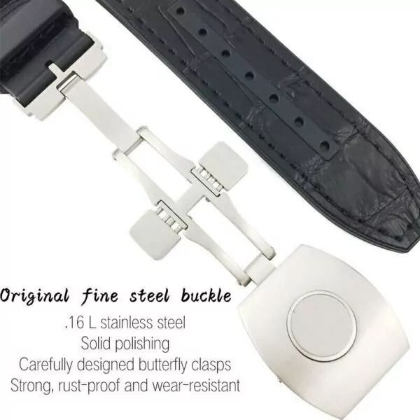 s-l1600 (2) Black & Yellow Nylon Strap for Franck Muller Vanguard V45, V41 With Buckle