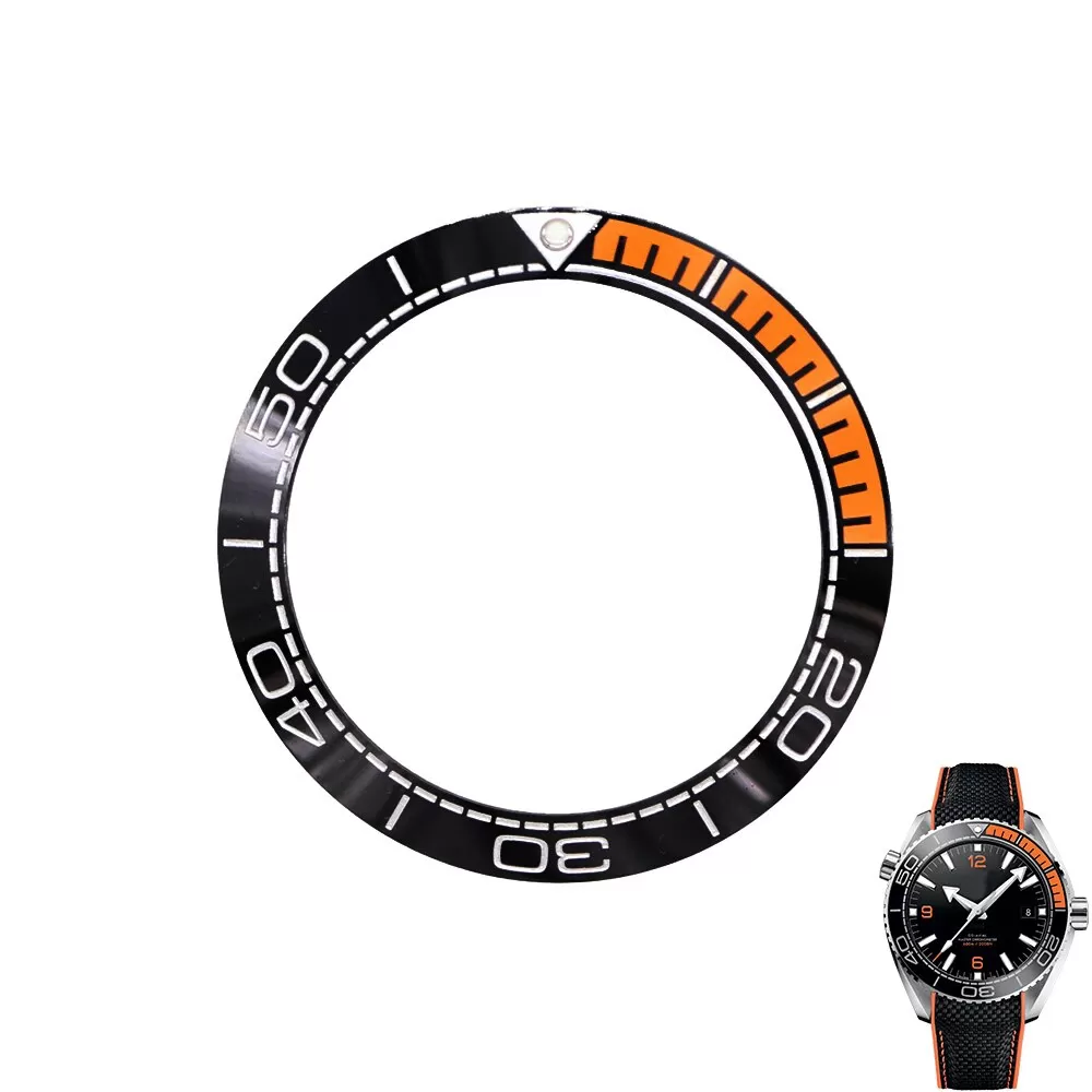 Bezel-Ceramic-Omega-Planet-Ocean-Co-Axial-1 Black & Orange Bezel for Omega Seamaster 41.5/32.7mm in Ceramic