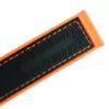 19mm-20mm-21mm-22mm-strap-rubber-crocodile-omega-speedmaster-seamaster-aftermarket-bracelet-back-1 Black & Orange Strap Bracelet for Omega Seamaster in Nylon/Rubber Back