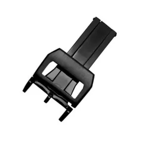 Black PVD Stainless Steel Butterfly Folding Buckle For IWC - 18mm