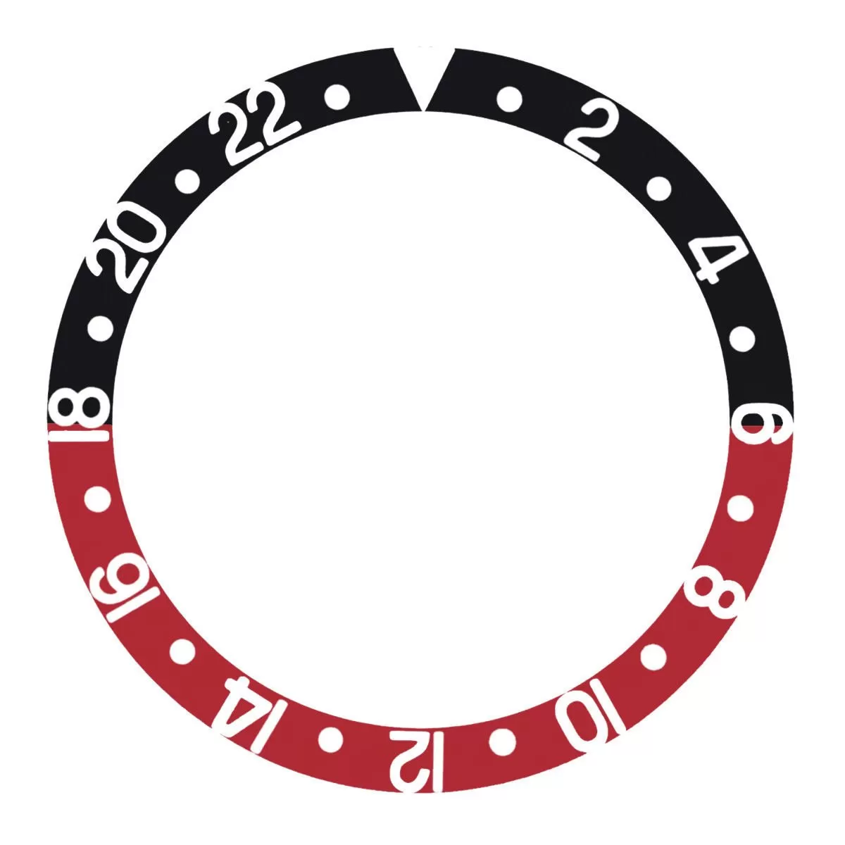 il_fullxfull.1647540401_19rs Black & Red Aluminum Insert Bezel for Rolex GMT I Coke 37.4mm