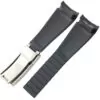Hcff9346a538c476b9cb51cdcc37b27aco copy Black & Yellow Rubber Strap for Rolex Milgauss, Submariner, Daytona Barre Design - 20mm