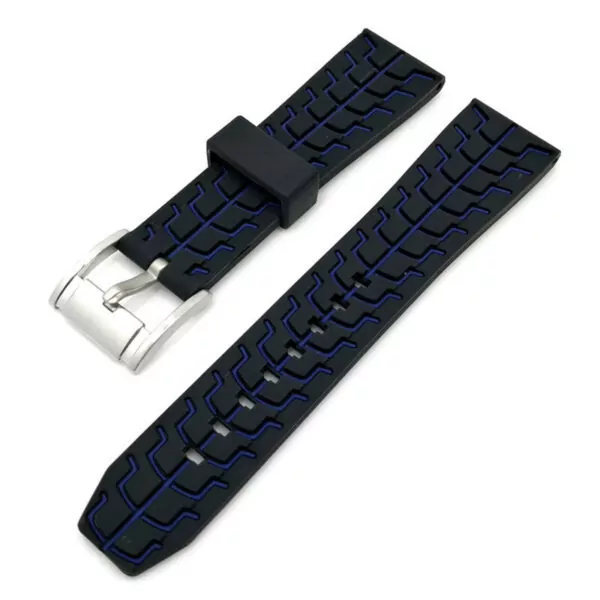 Blue_ouble-couleur-silicone-hommes-sport-bra_variants-0 Black & Blue Strap TAG Heuer Formula 1 Senna Edition In Rubber 20,22,24mm