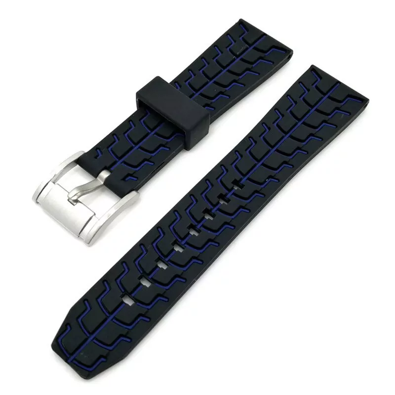 Blue_ouble-couleur-silicone-hommes-sport-bra_variants-0 Black & Blue Strap TAG Heuer Formula 1 Senna Edition In Rubber 20,22,24mm