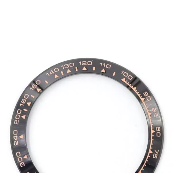 ROZC71X-5 Black & Rose Gold Ceramic Bezel for Rolex Daytona