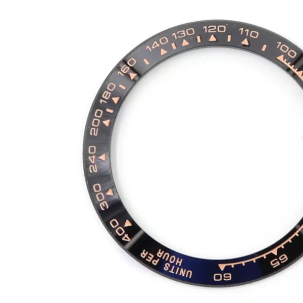ROZC71X-4 Black & Rose Gold Ceramic Bezel for Rolex Daytona
