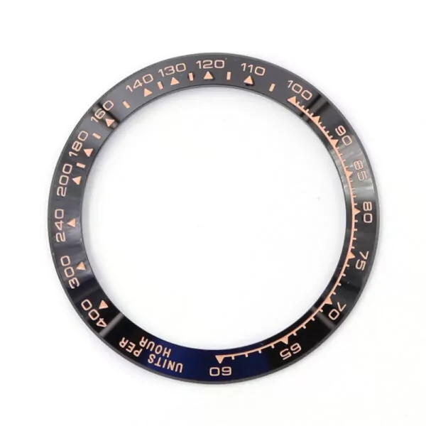 ROZC71X-2 Black & Rose Gold Ceramic Bezel for Rolex Daytona