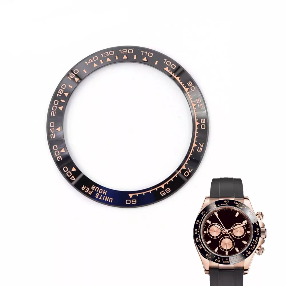 ROZC71X-1 Black & Rose Gold Ceramic Bezel for Rolex Daytona